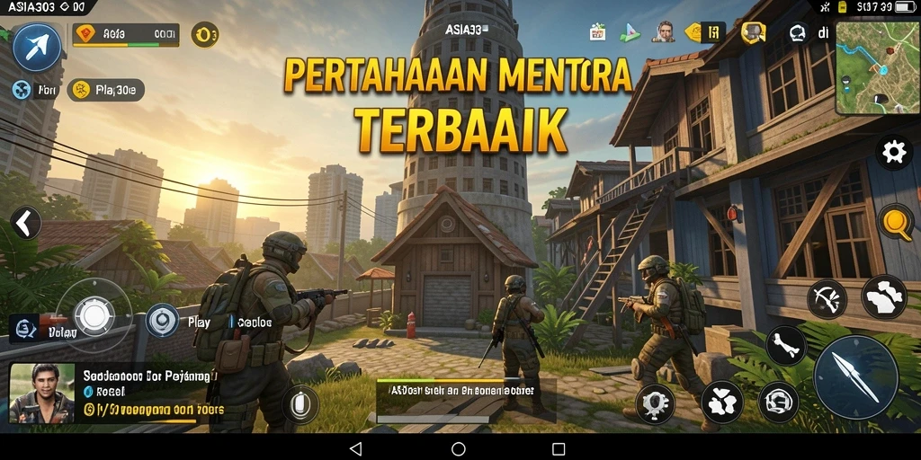 Tampilan gameplay ASIA303 yang mendebarkan dalam Tower Defense.