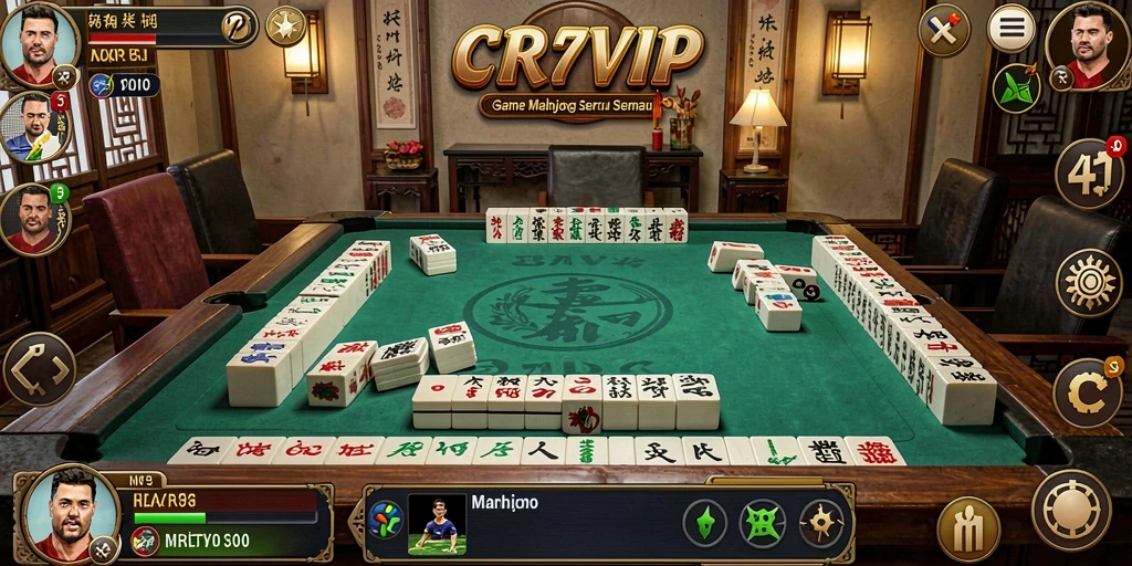 Tampilan gameplay Mahjong menarik dari CR7VIP.