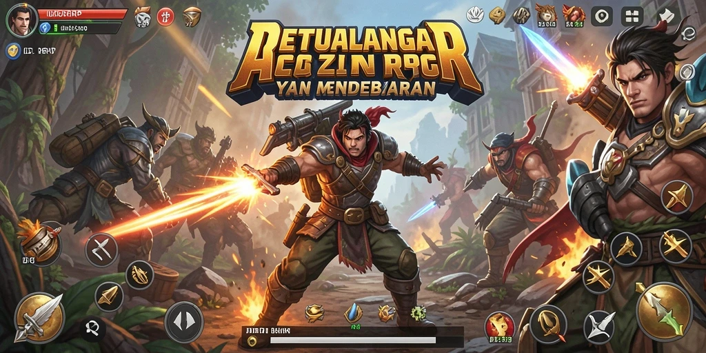 Screenshot gameplay <strong>IDRRP</strong> memperlihatkan aksi seru di dunia fantasi.