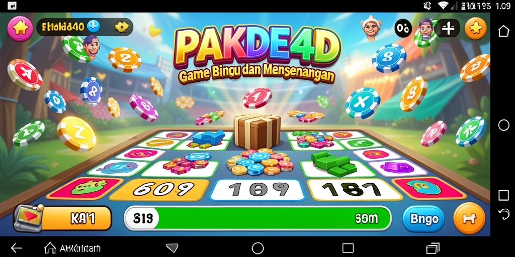 Screenshot gameplay PAKDE4D yang menampilkan momen seru permainan Bingo.