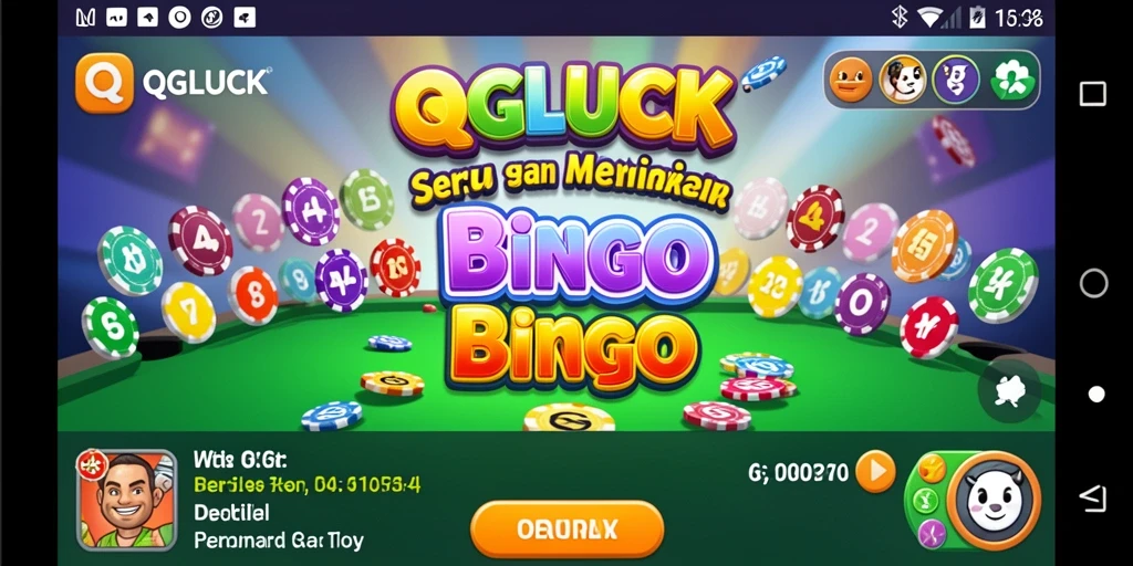 Tampilan gameplay Bingo seru di QGLUCK dengan berbagai fitur menarik.