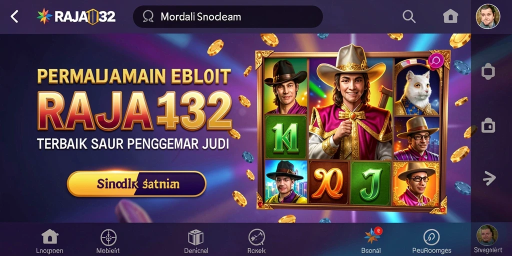 Tampilan gameplay menarik dari RAJA132 dengan mesin slot yang beragam.