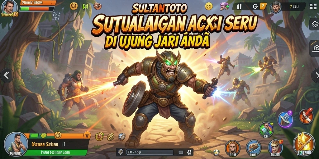 Tampilan gameplay seru SULTANTOTO dengan aksi mendebarkan.