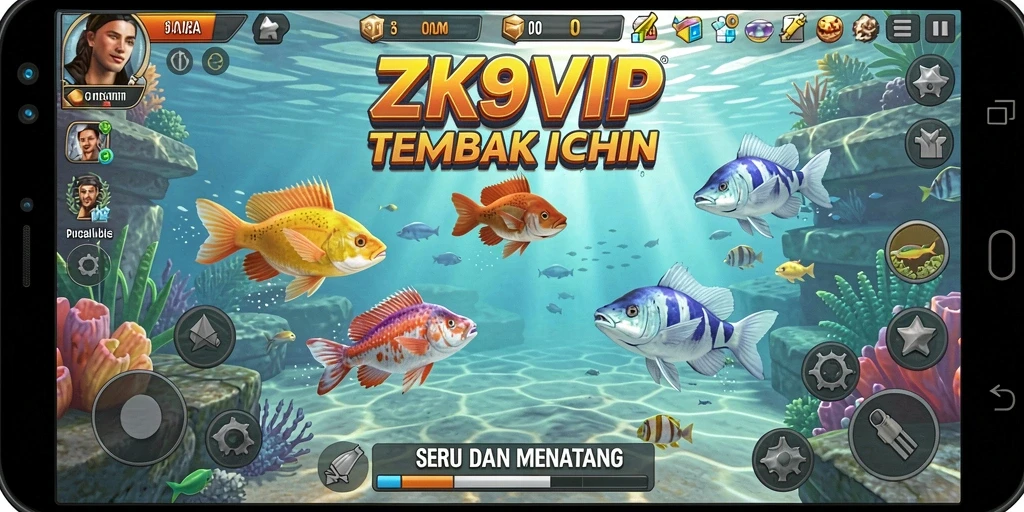 Tampilan gameplay seru dalam game Tembak Ikan ZK9VIP.