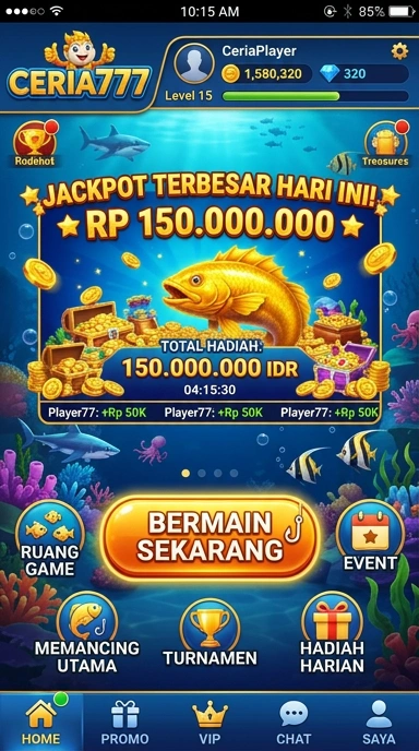 Screenshot proses unduh aplikasi di ceria777 yang cepat dan mudah.